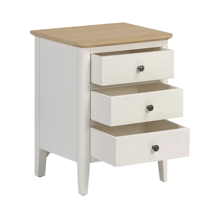 Marlow Bedside Locker - Coconut Milk | Murphy Furniture