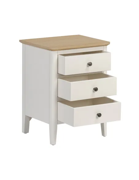 Marlow Bedside Locker - Coconut Milk | Murphy Furniture