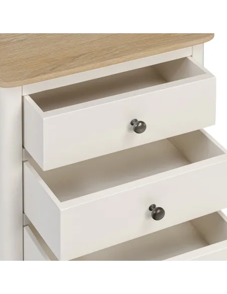 Marlow Bedside Locker - Coconut Milk | Murphy Furniture