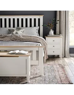 Marlow Bedside Locker - Coconut Milk | Murphy Furniture