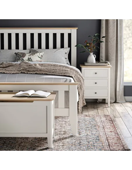 Marlow Bedside Locker - Coconut Milk | Murphy Furniture