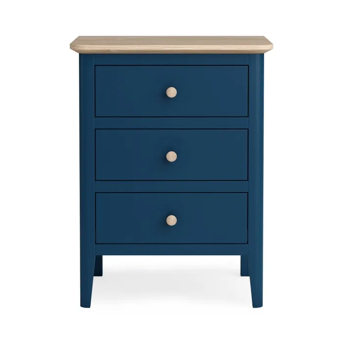 Marlow Bedside Locker - Navy | Murphy Furniture