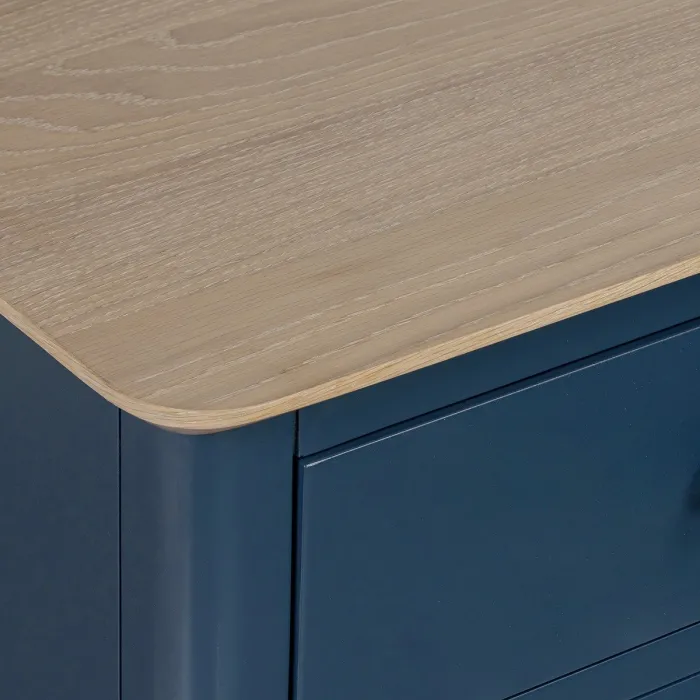 Marlow Bedside Locker - Navy | Murphy Furniture