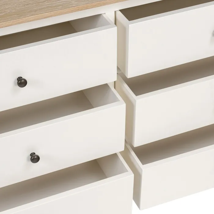 Marlow 6 Drawer Chest - Coconut Milk | Murphy Furniture