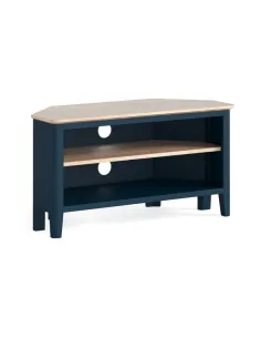 Marlow Corner TV Unit - Navy | Murphy Furniture