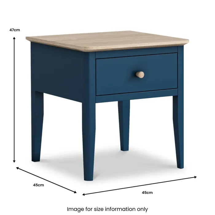 Marlow Lamp Table - Navy