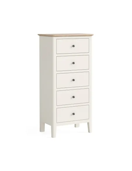 Marlow Tall Boy Chest - Coconut Milk