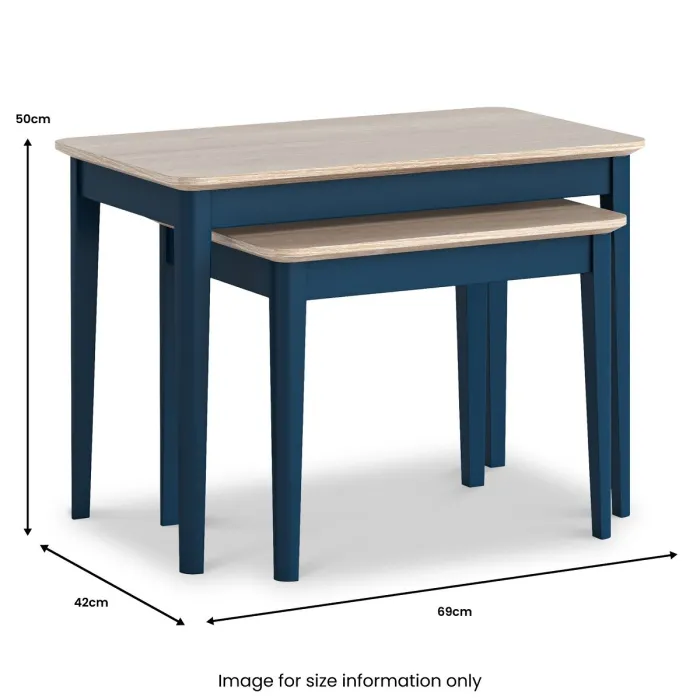 Marlow Nest of Tables - Navy