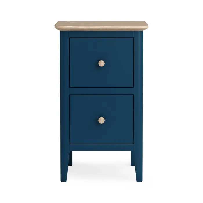 Marlow Narrow Bedside Locker - Navy