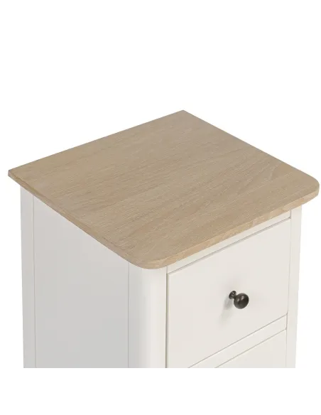 Marlow Narrow Bedside Locker - Coconut M | Murphy Furniture