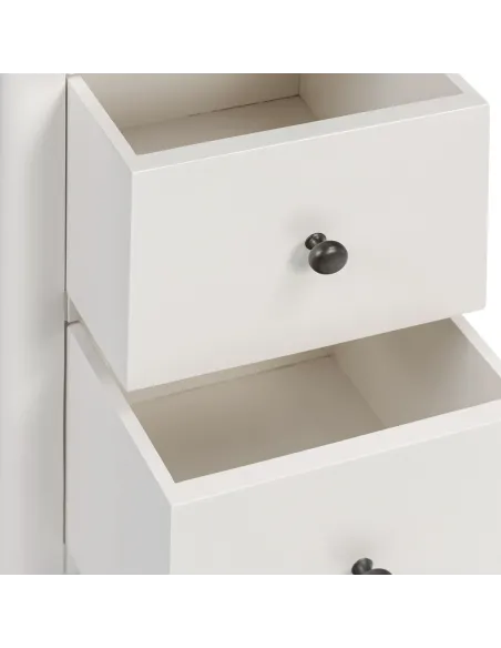 Marlow Narrow Bedside Locker - Coconut M | Murphy Furniture