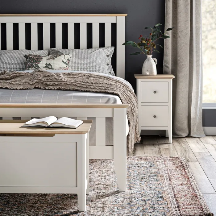 Marlow Narrow Bedside Locker - Coconut M | Murphy Furniture