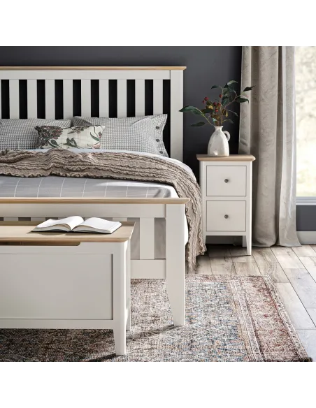 Marlow Narrow Bedside Locker - Coconut M | Murphy Furniture