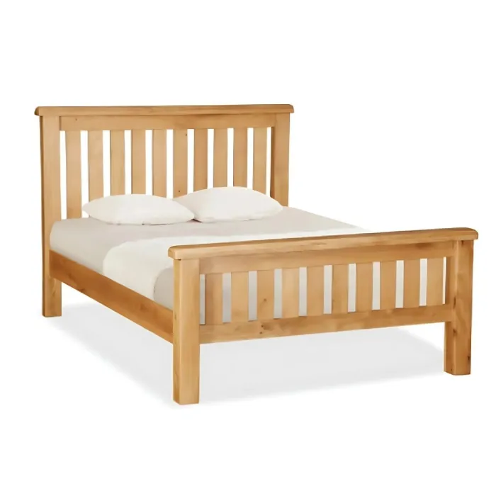 Astoria 4ft6 Slatted Bedframe - Warm Wax