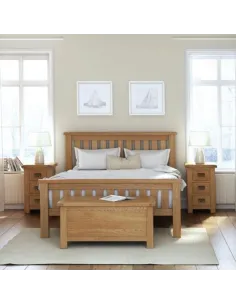 Astoria 6ft Slatted Bedframe - Warm Wax