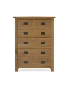 Astoria 2+4 Drawer Chest - Warm Wax