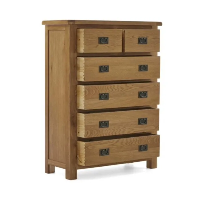 Astoria 2+4 Drawer Chest - Warm Wax