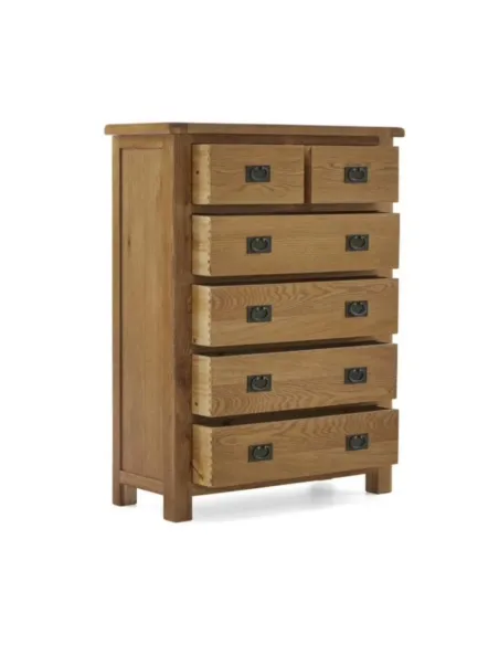 Astoria 2+4 Drawer Chest - Warm Wax