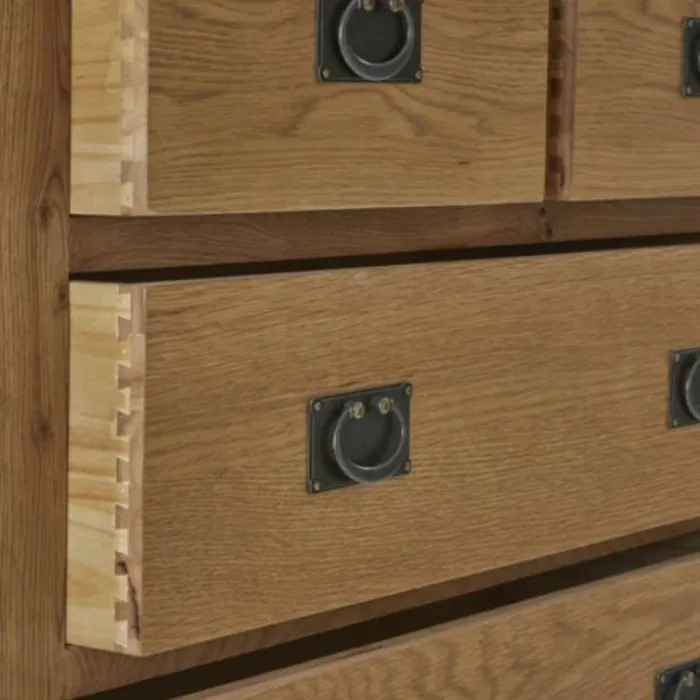 Astoria 2+4 Drawer Chest - Warm Wax