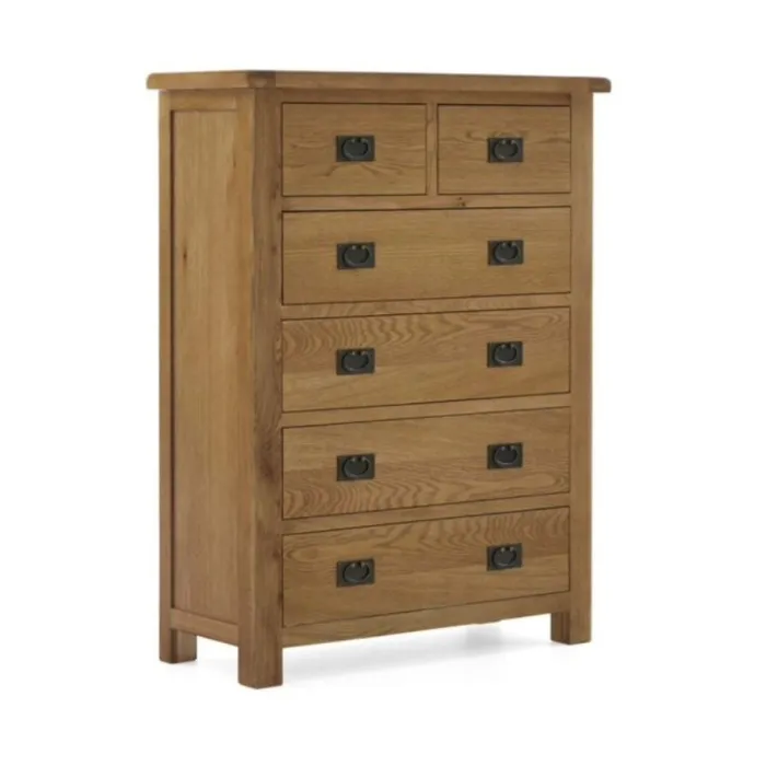 Astoria 2+4 Drawer Chest - Warm Wax