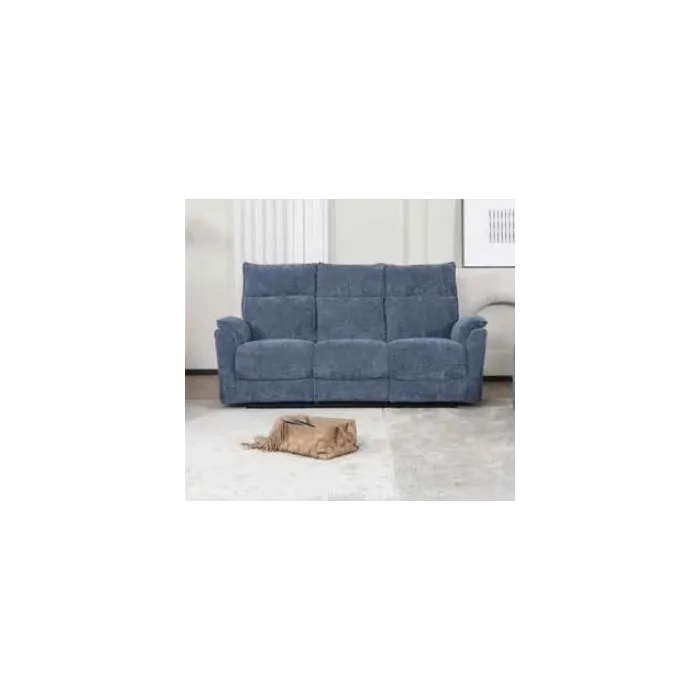Alessia Manual Recliner Sofa Combination - Blue