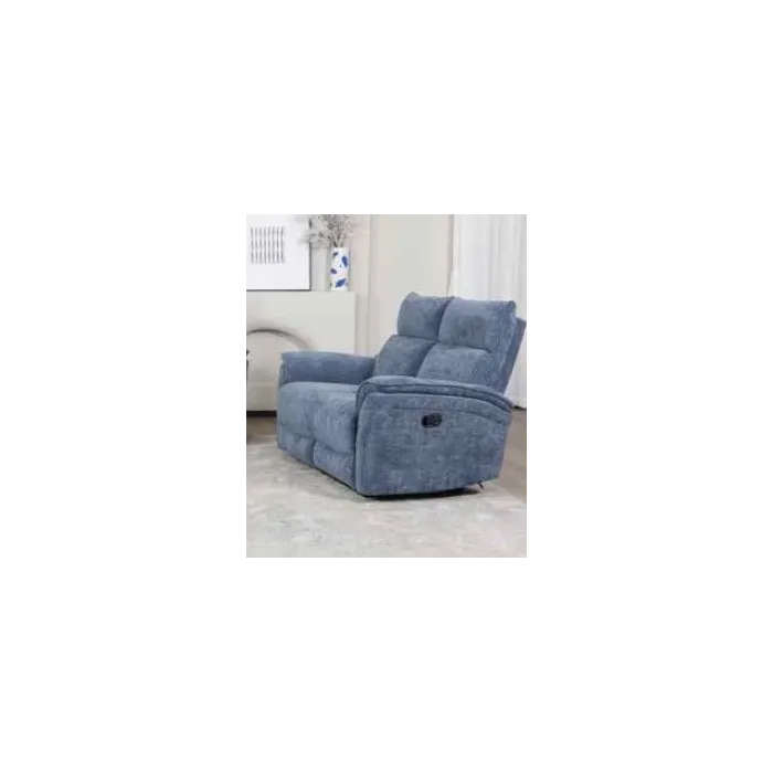 Alessia Manual Recliner Sofa Combination - Blue