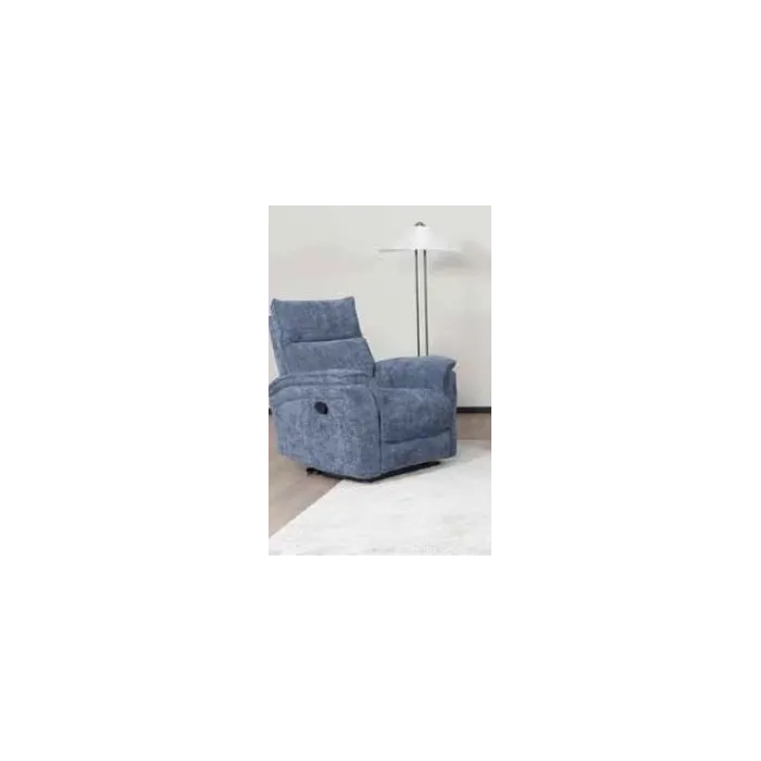 Alessia Manual Recliner Sofa Combination - Blue