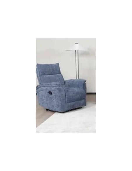 Alessia Manual Recliner Sofa Combination - Blue