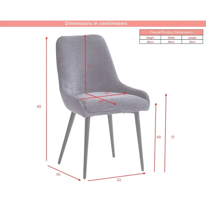 Oscar Dining Chair - Mustard