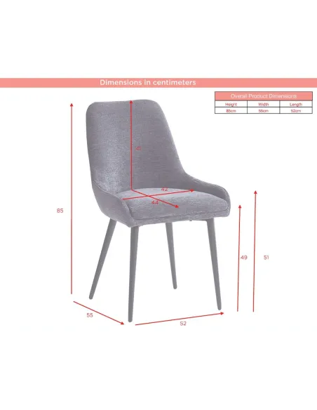 Oscar Dining Chair - Mustard