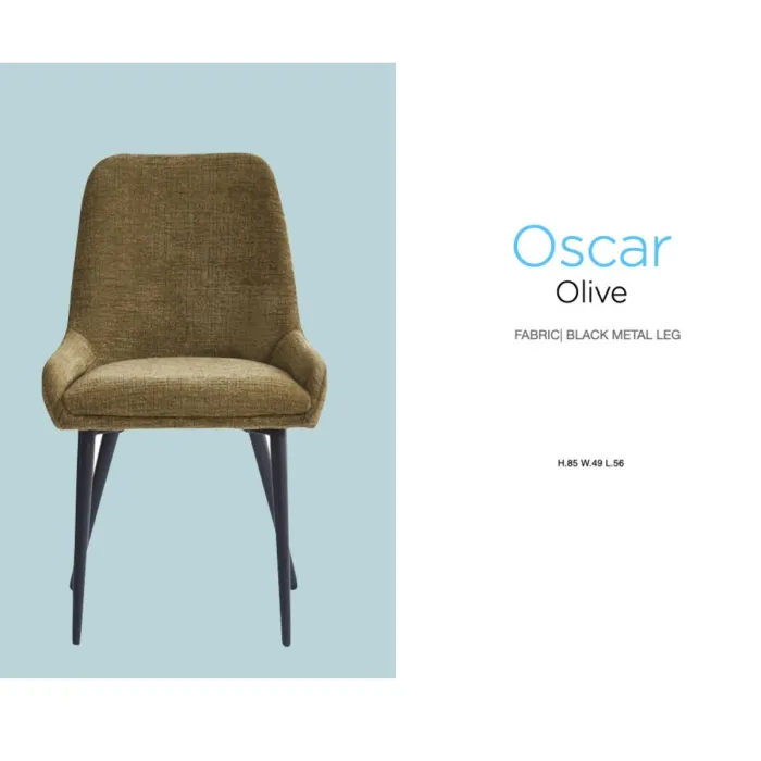 Oscar Dining Chair - Olive Green