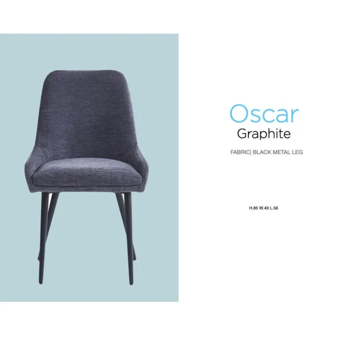 Oscar Dining Chair - Graphite Grey