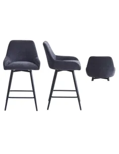Oscar Counter Stool - Graphite Grey 2