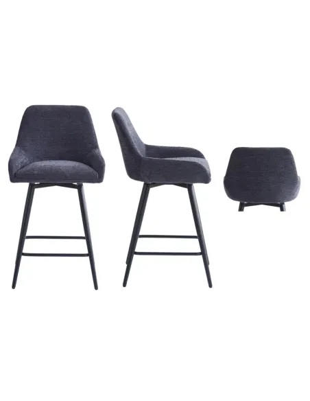 Oscar Counter Stool - Graphite Grey