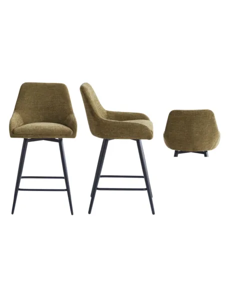Oscar Counter Stool - Olive Green