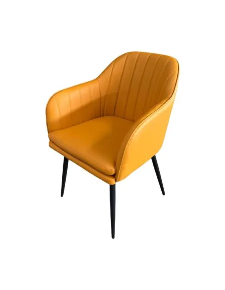 Rochelle Dining Chair - Brown PU | Murphy Furniture
