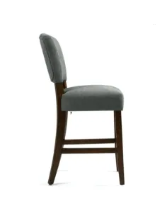 Oakridge Counter Stool - Grey Fabric/Dark Oak 2