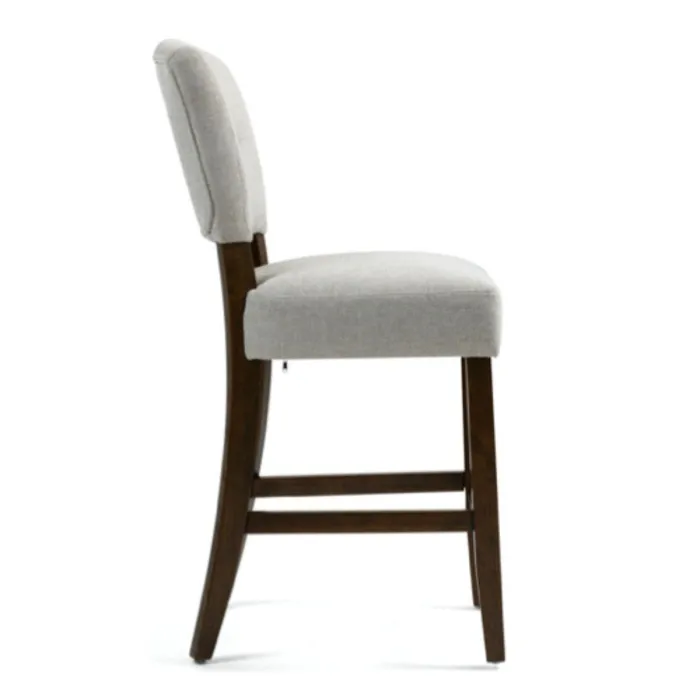 Oakridge Counter Stool - Beige Fabric/Dark Oak