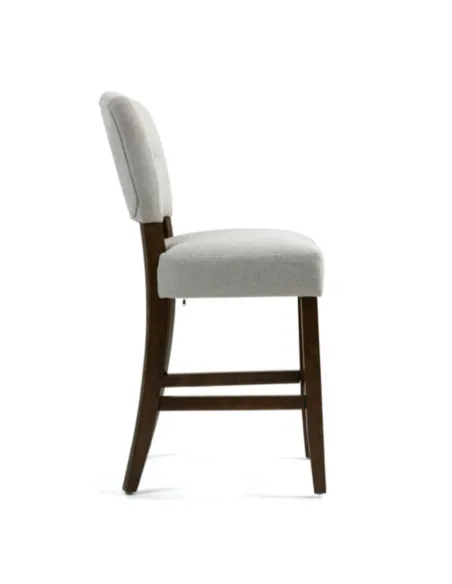 Oakridge Counter Stool - Beige Fabric/Dark Oak
