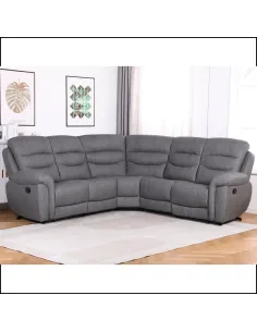 Lucas Corner Recliner Sofa - Grey | Murphy Furniture