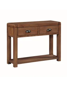 Oakridge 2 Drawer Hall Table - Dark Oak