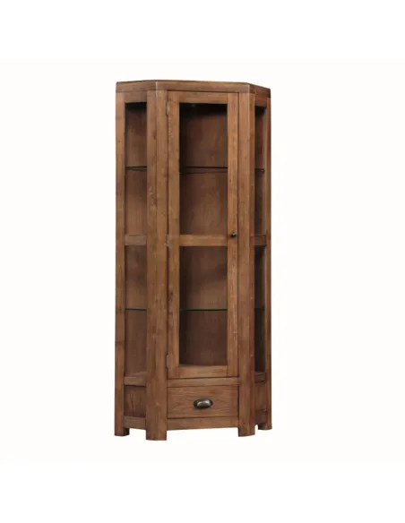 Oakridge High Corner Cabinet - Dark Oak