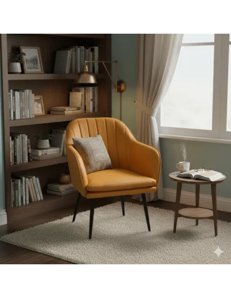 Rochelle Dining Chair - Brown PU | Murphy Furniture