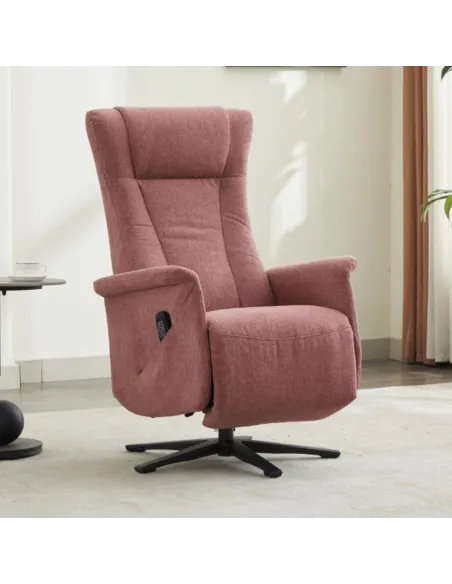 Apero Swivel Dual Motor Electric Recliner - Rose
