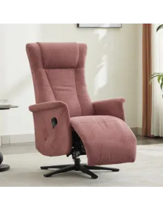 Apero Swivel Dual Motor Electric Recliner - Rose 2