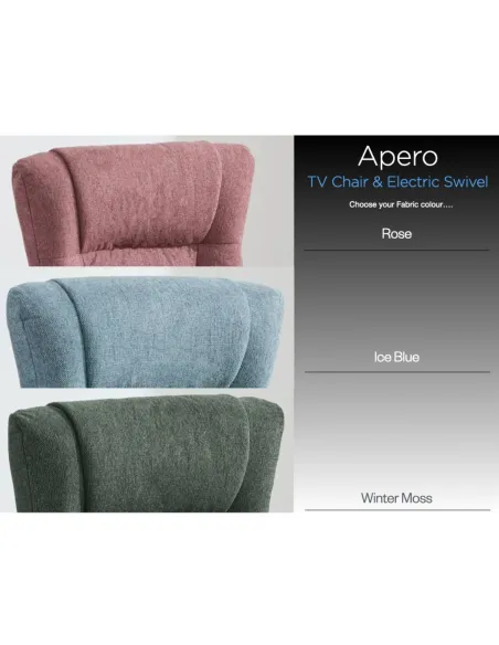 Apero Swivel Dual Motor Electric Recliner - Rose