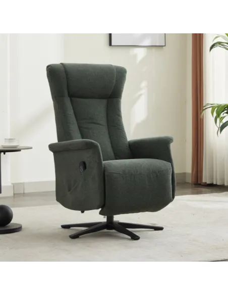 Apero Swivel Dual Motor Electric Recliner Winter - Moss