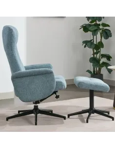 Apero TV Chair & Stool - Ice Blue 2