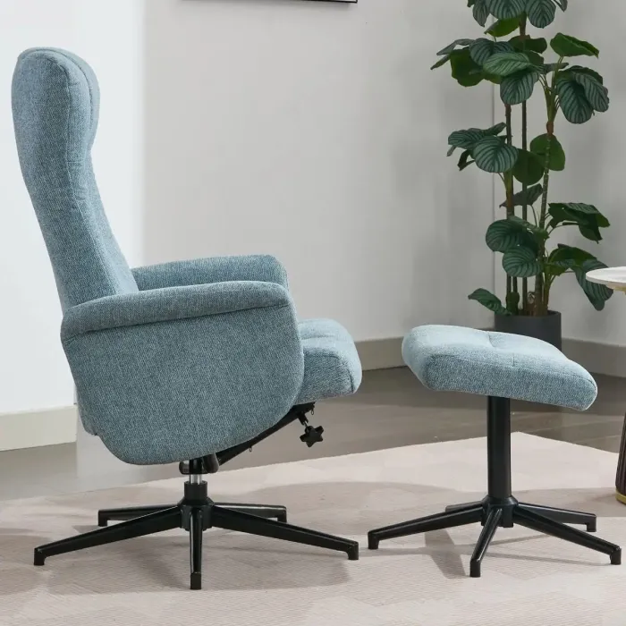 Apero TV Chair & Stool - Ice Blue