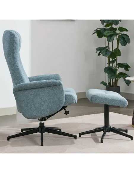 Apero TV Chair & Stool - Ice Blue